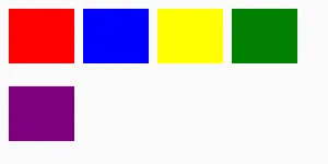 flexboxlayout example with row direction